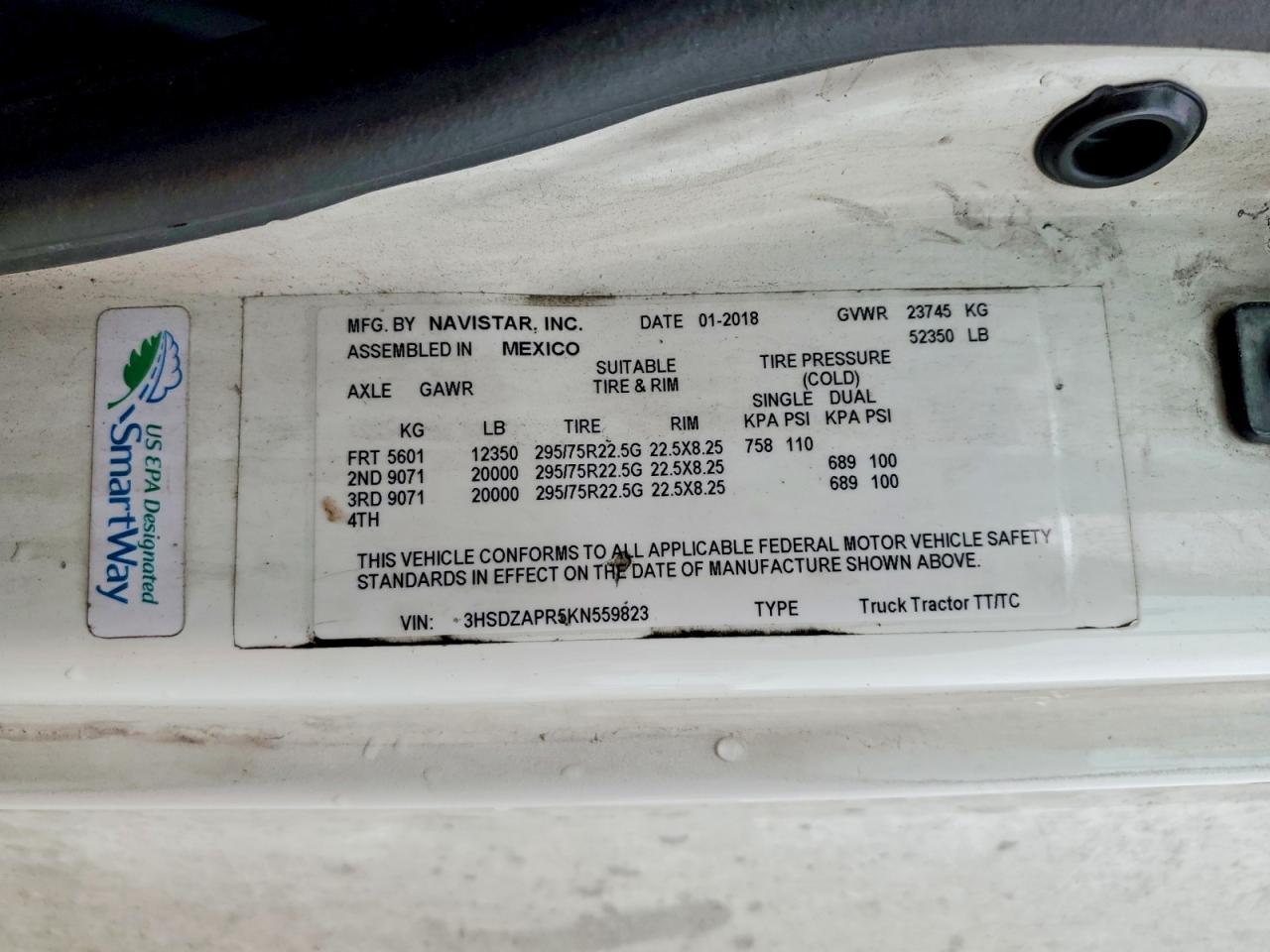 2019 International LT625 Semi Truck