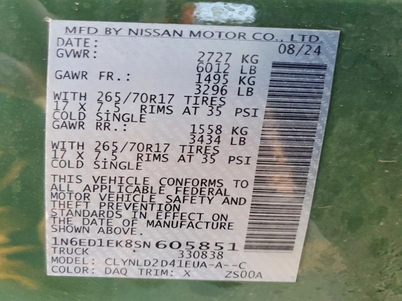 2025 Nissan Frontier PRO-4X