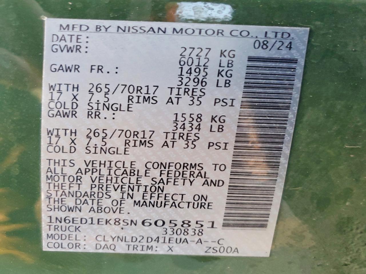 2025 Nissan Frontier PRO-4X