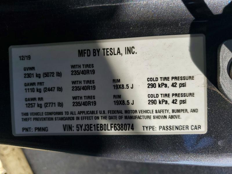 2020 Tesla Model 3