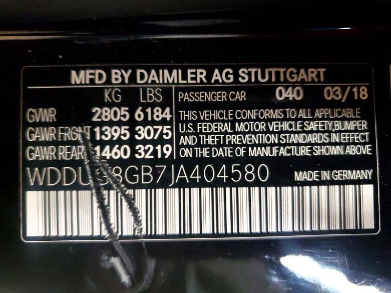 2018 Mercedes-Benz S 560 4matic