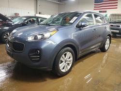 Salvage cars for sale from Copart Elgin, IL: 2018 KIA Sportage lx