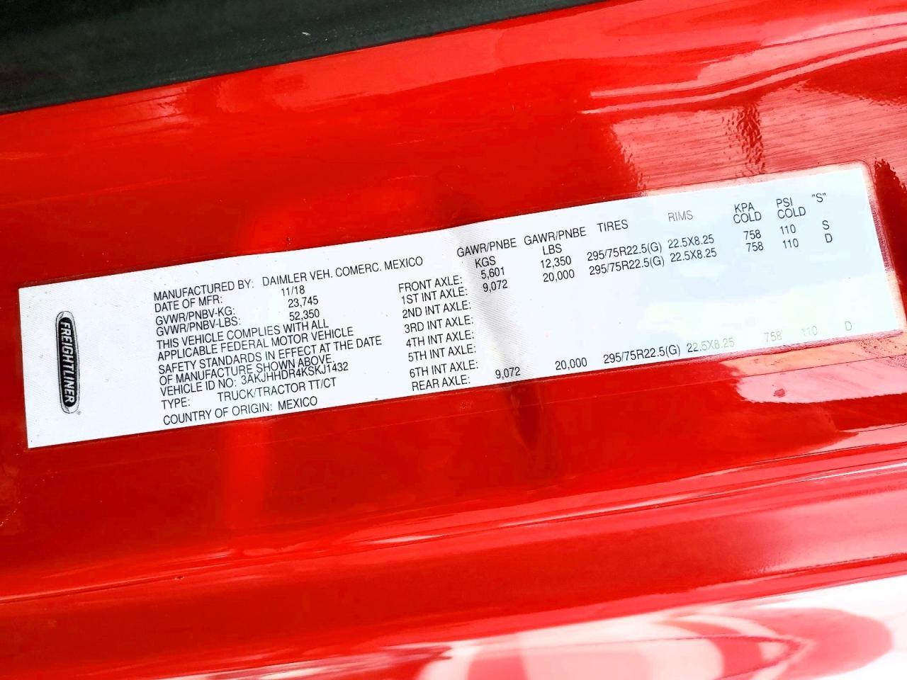 2019 Freigliner 2019 Freightliner Cascadia-Semi Truck