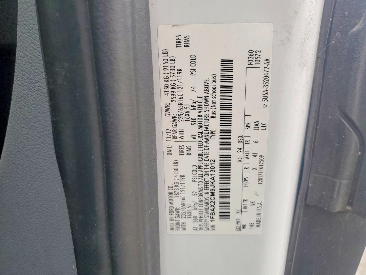 2018 Ford Transit T-350