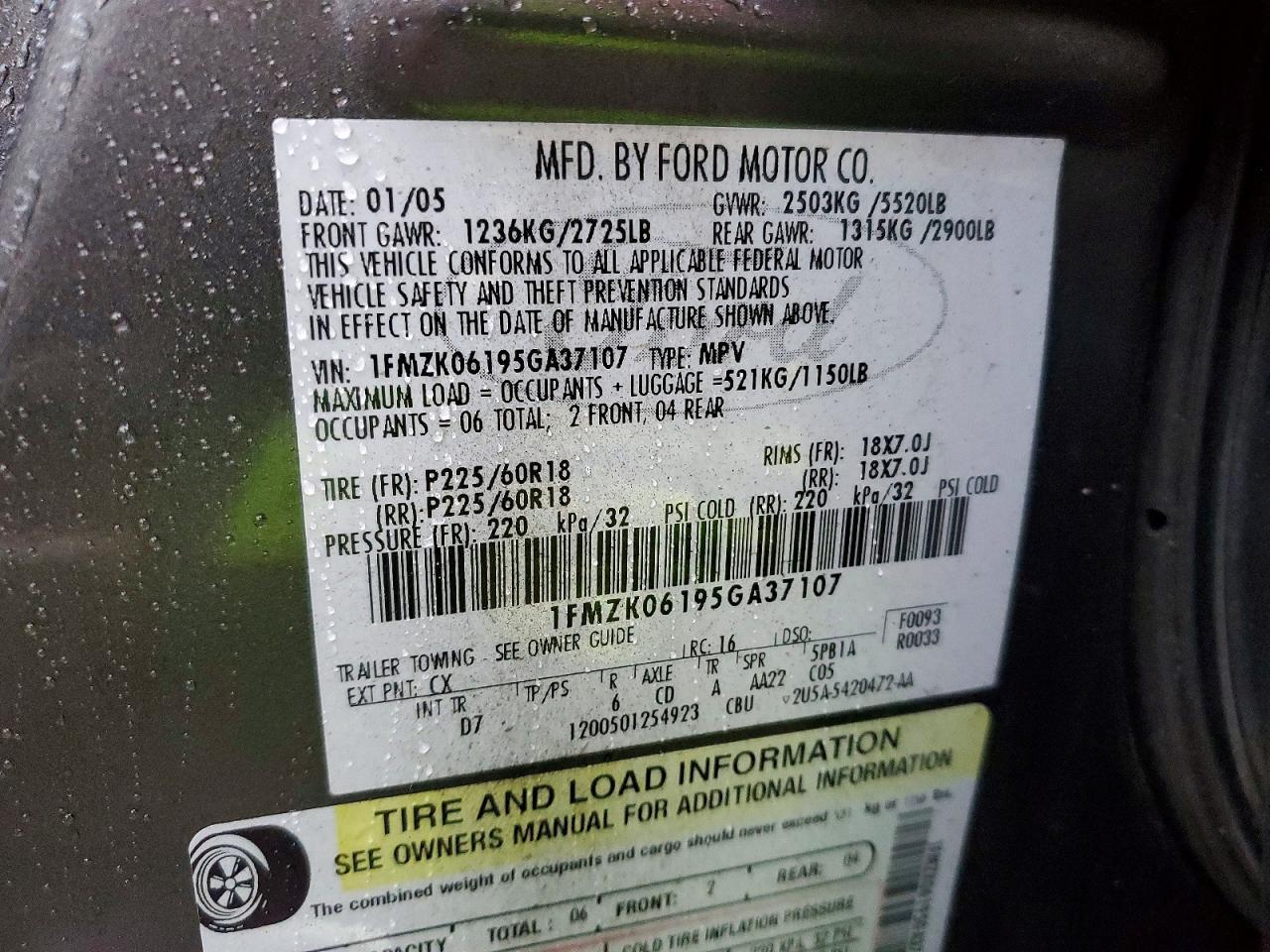 2005 Ford Freestyle Limited