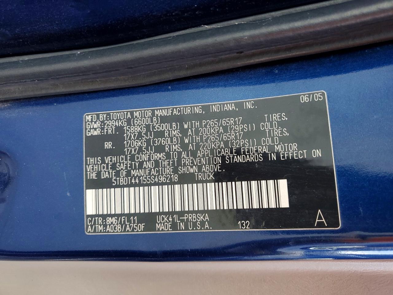 2005 Toyota Tundra SR5