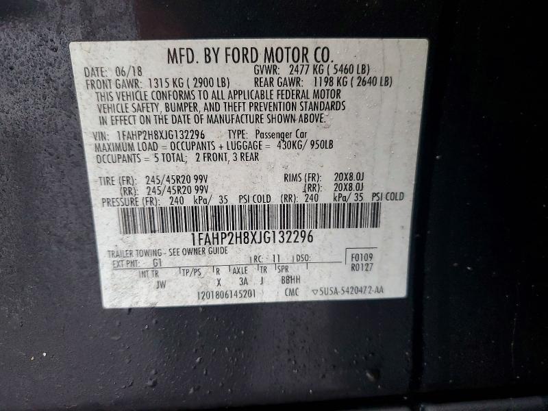 2018 Ford Taurus sel