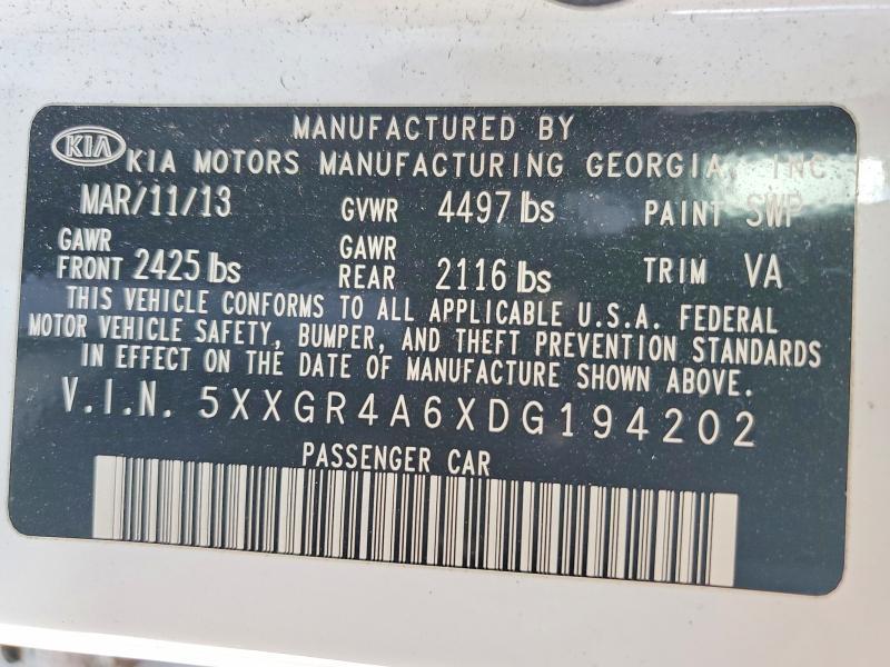 2013 KIA Optima sx