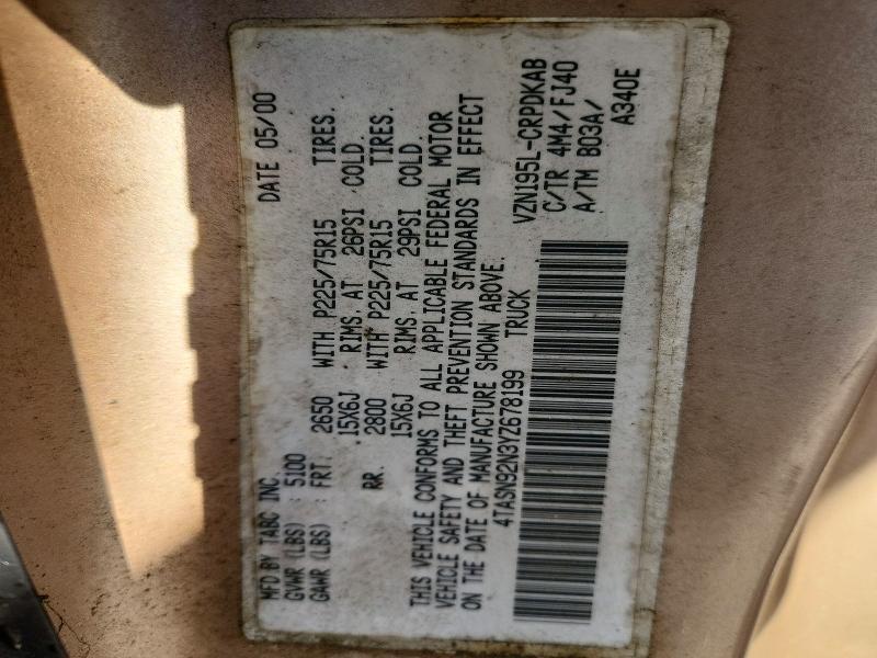 2000 Toyota Tacoma Prerunner V6