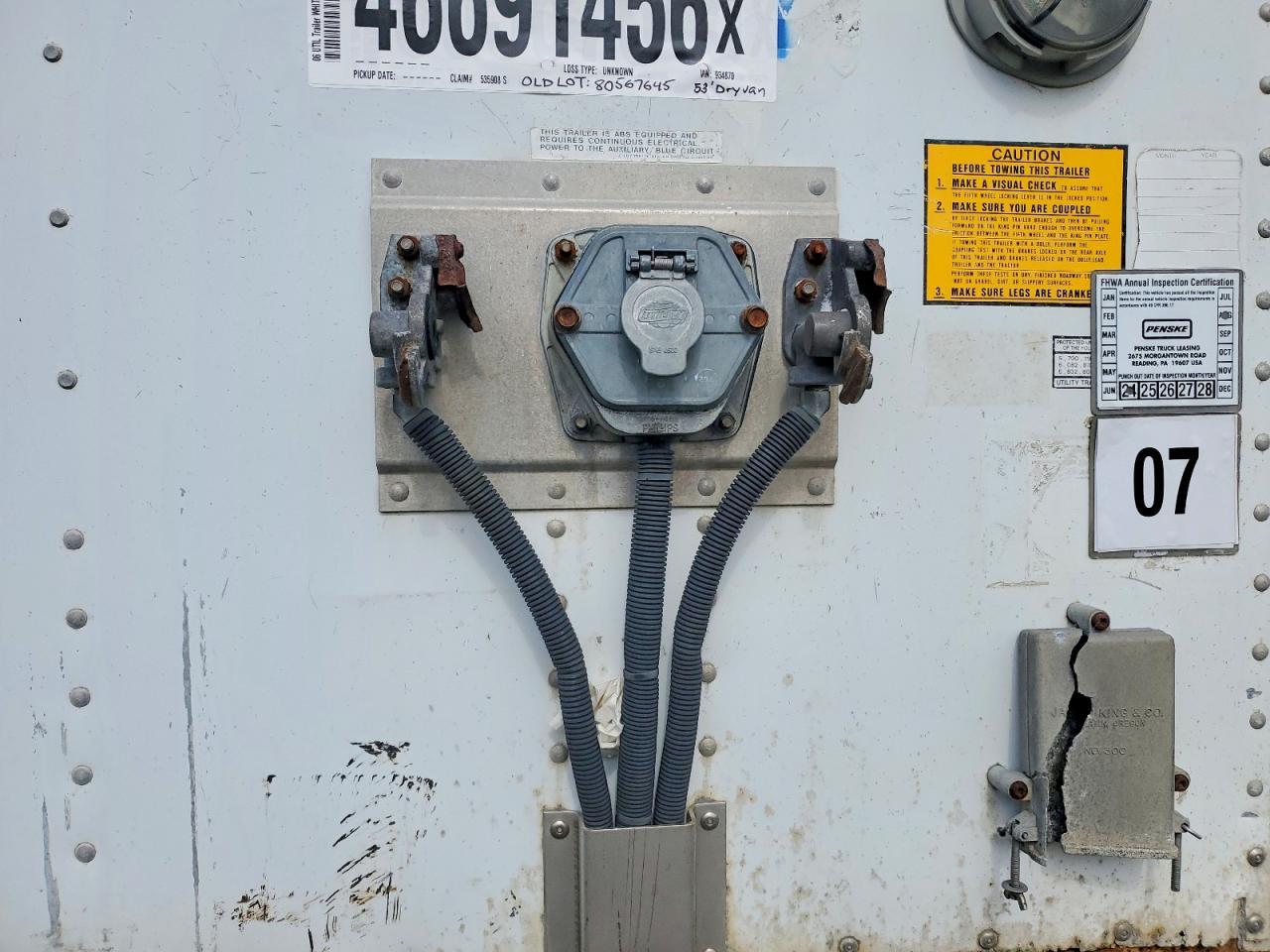 2006 Utility VS2DC DRY Van Trailer