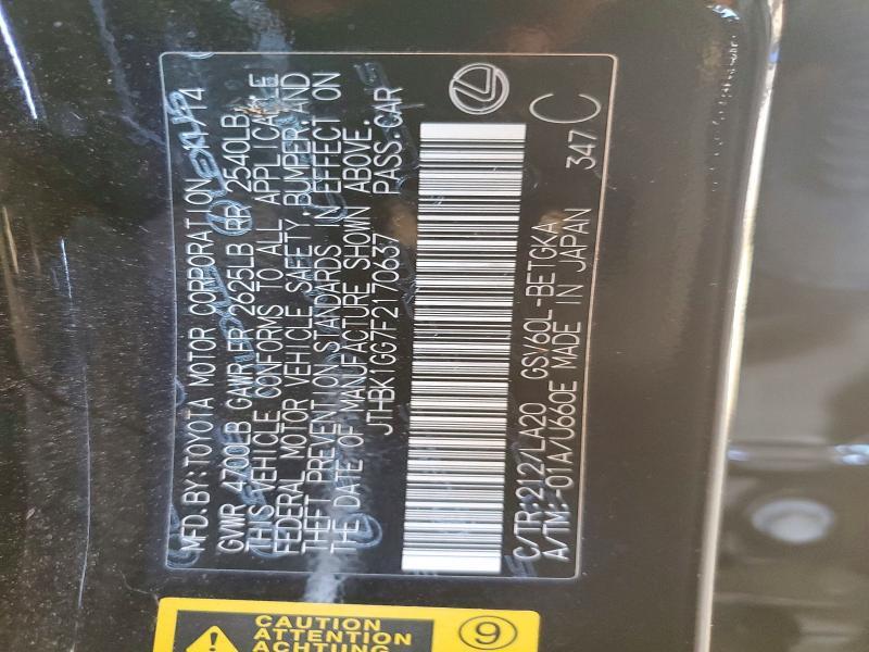 2015 Lexus Es 350 Base