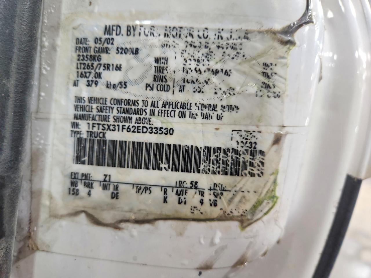 2002 Ford F350 srw Super Duty