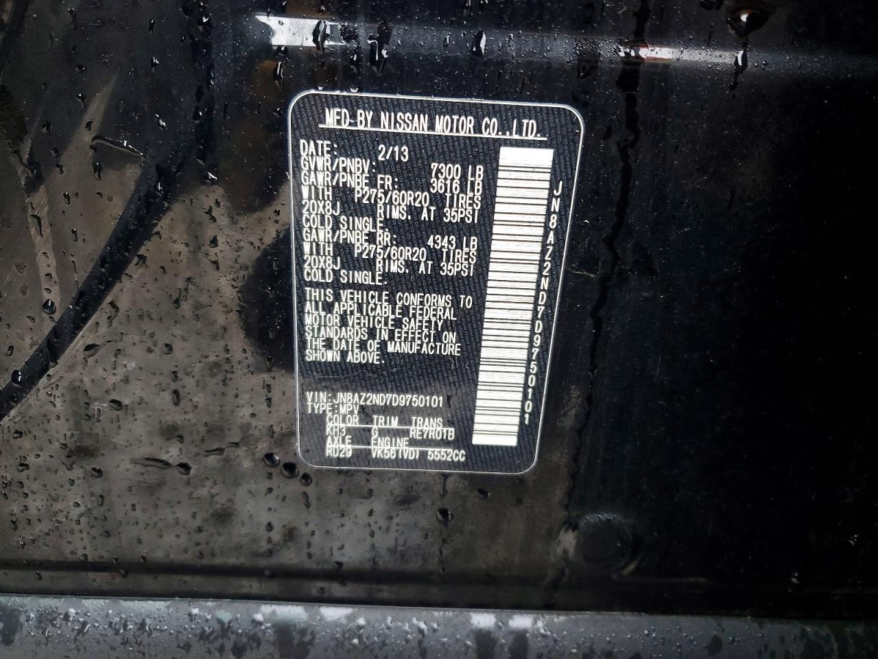 2013 Infiniti Qx56 Base