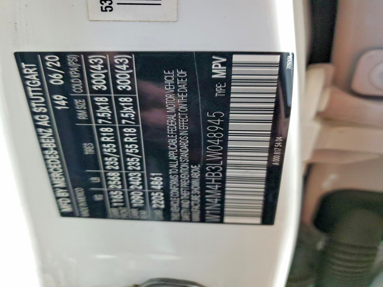 2020 Mercedes-Benz Glb 250 4matic