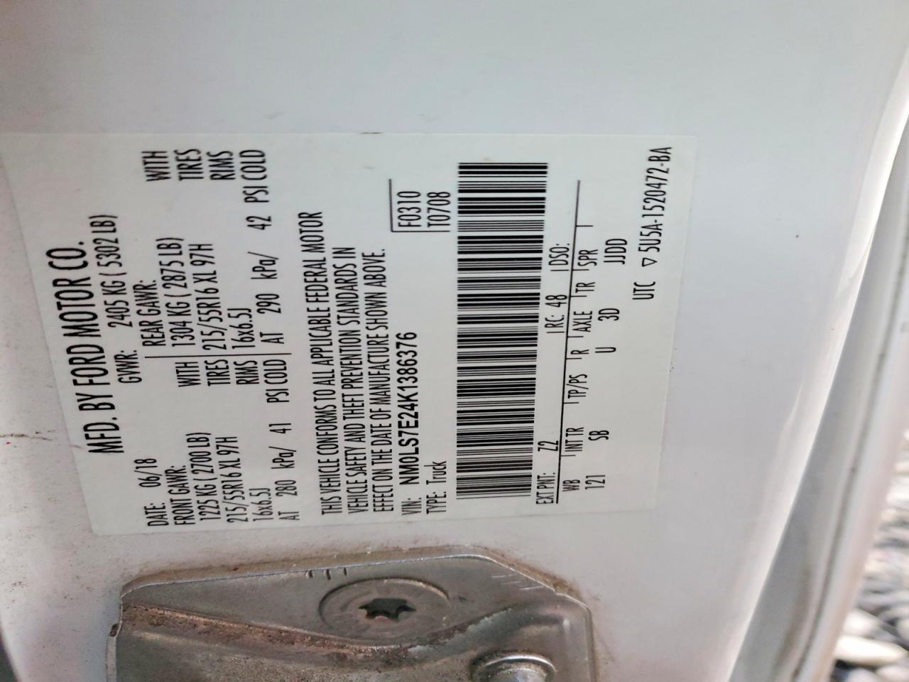 2019 Ford Transit Connect xl