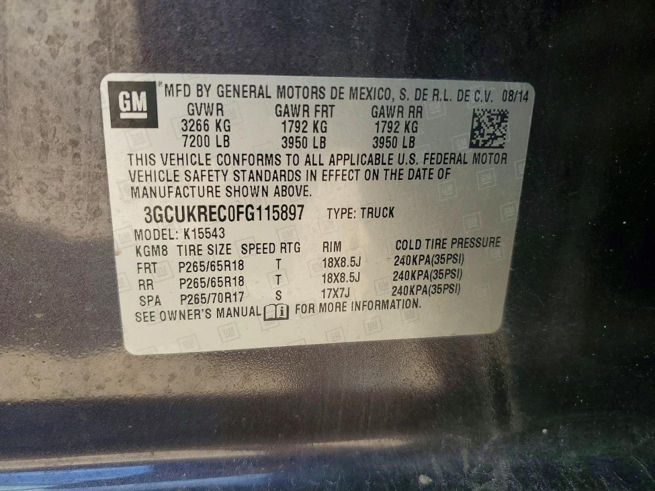 2015 Chevrolet Silverado K1500 LT