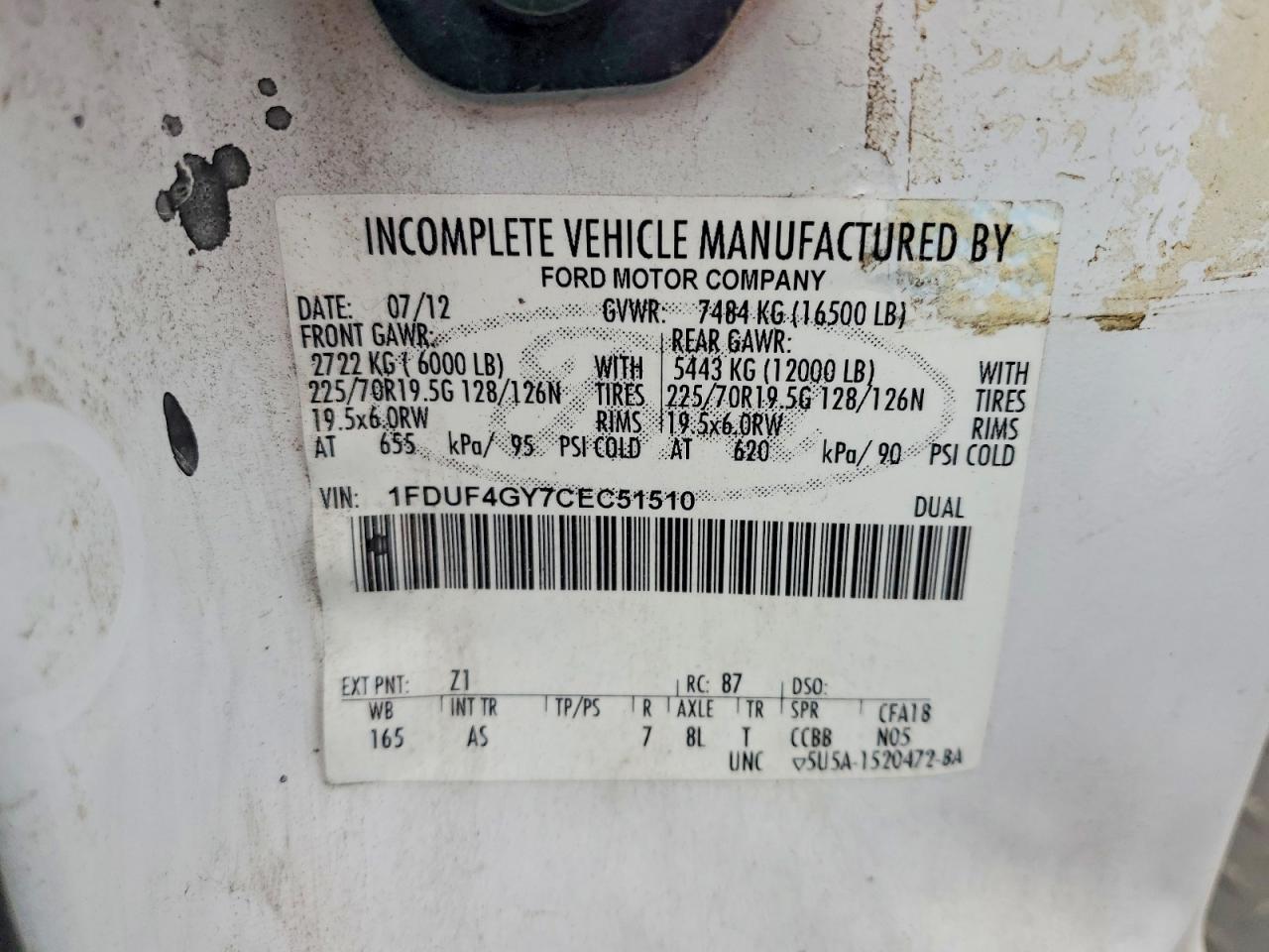 2012 Ford F450 Super Duty Bucket Truck