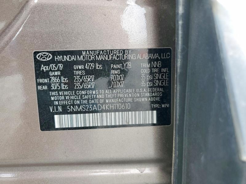 2019 Hyundai Santa fe se