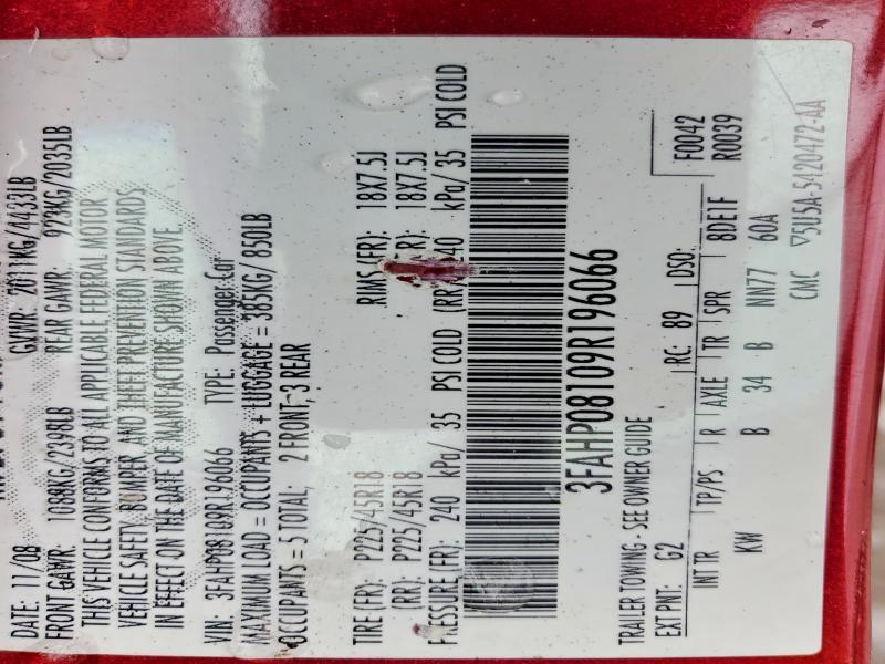 2009 Ford Fusion sel