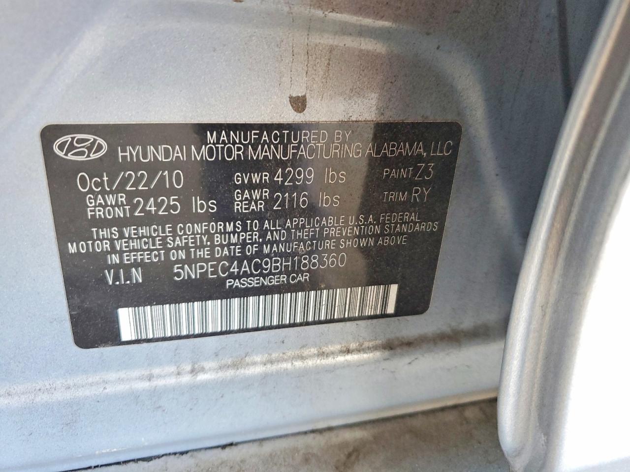 2011 Hyundai Sonata se