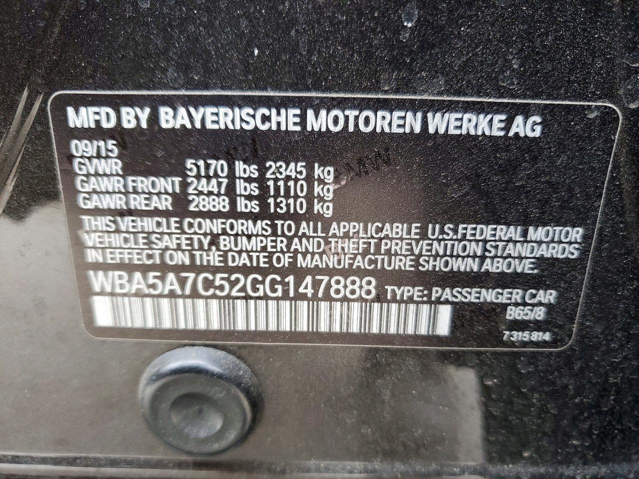 2016 BMW 528 xi