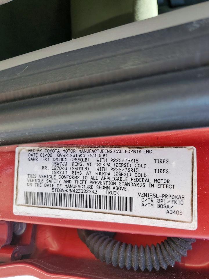 2002 Toyota Tacoma Prerunner V6