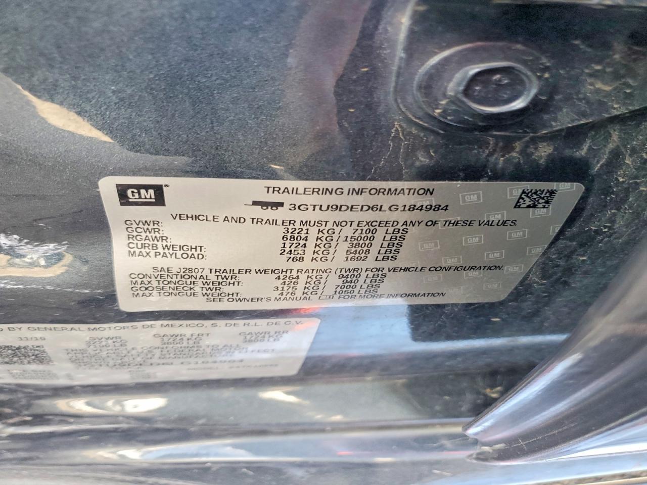 2020 GMC Sierra K1500 SLT