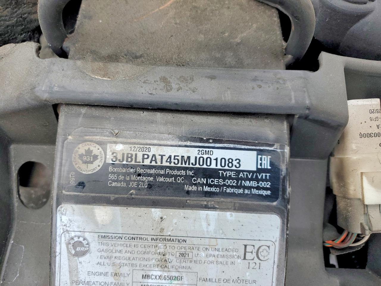 2021 Can-Am Outlander ATV