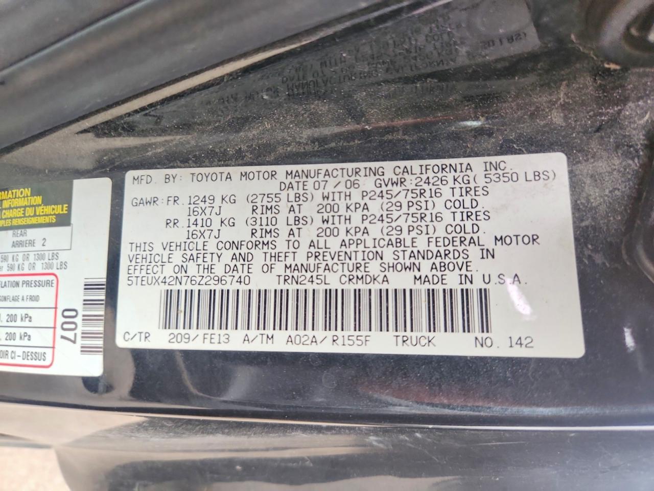 2006 Toyota Tacoma Base