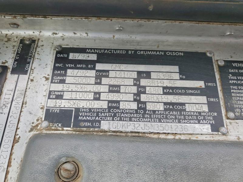 1992 GMC Pt Delivery Truck