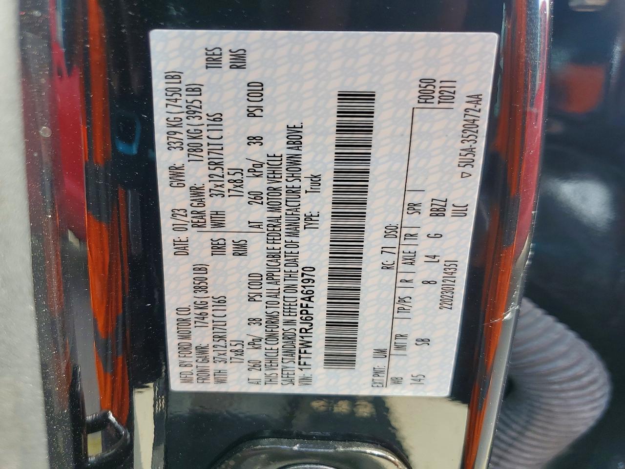 2023 Ford F150 Raptor