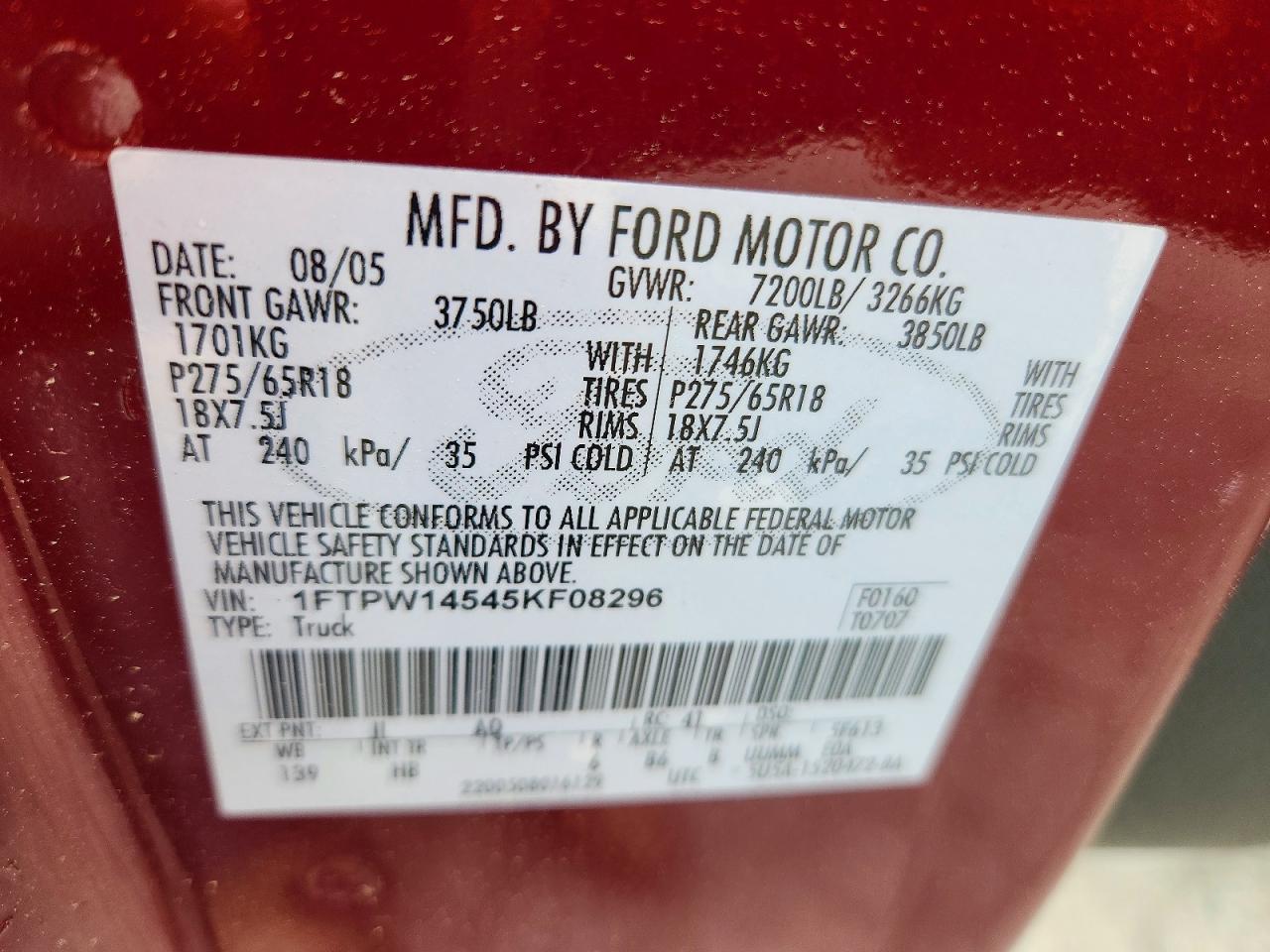 2005 Ford F150 Supercrew