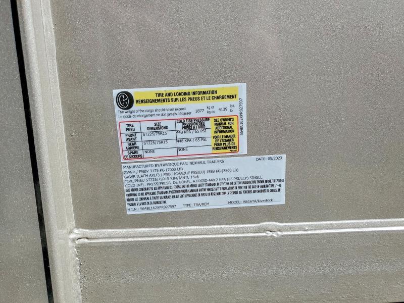 2023 Nexhaul N616TA Horse Trailer