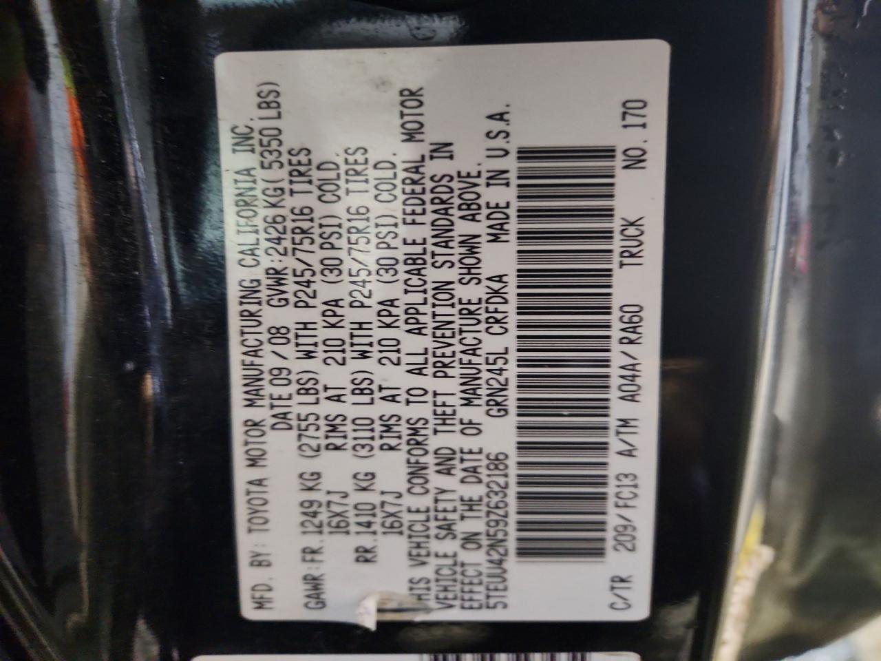 2009 Toyota Tacoma V6