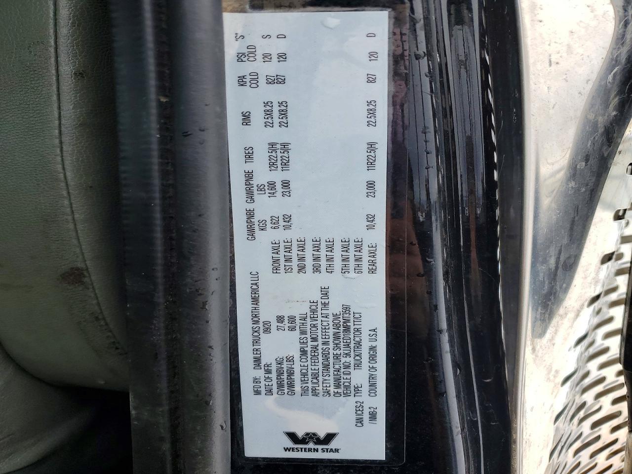 2021 Western Star 4900SF