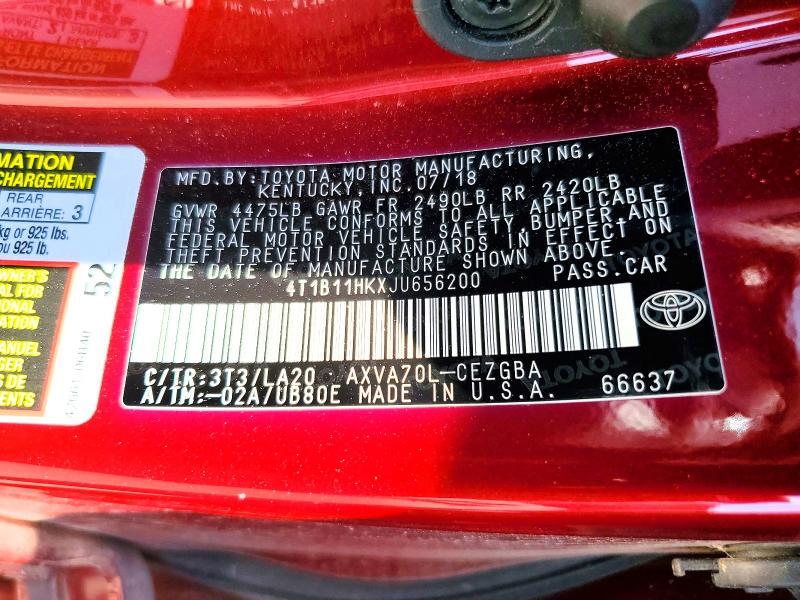 2018 Toyota Camry xle