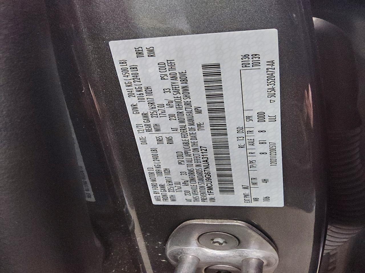 2022 Ford Escape se