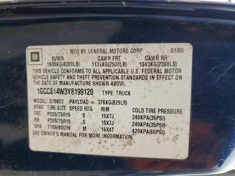 2000 Chevrolet S Truck S10