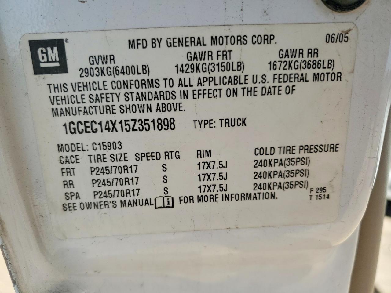 2005 Chevrolet Silverado C1500