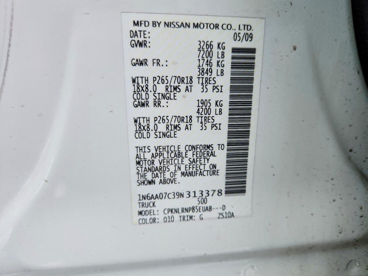 2009 Nissan Titan XE