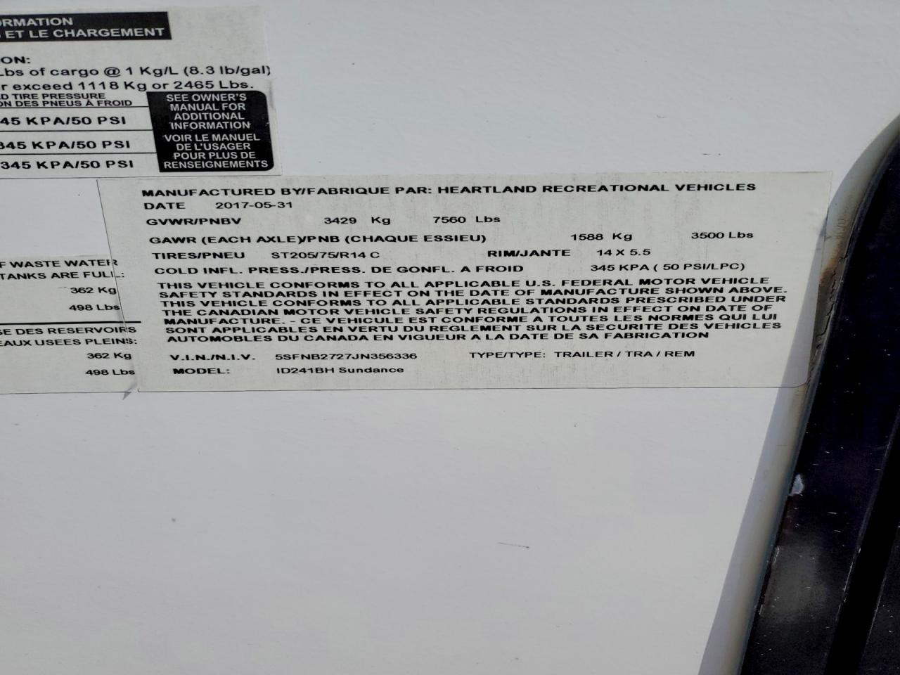 2018 Heartland Rv's Recreational Vehicle (RV)