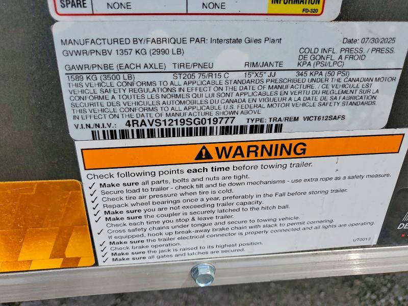 2025 Interstate VICT612SAFS Enclosed Cargo Trailer