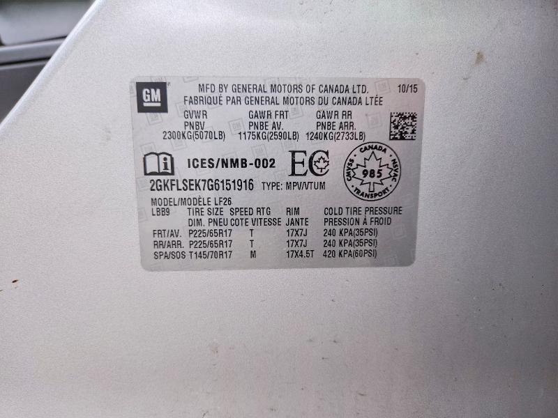 2016 GMC Terrain sle