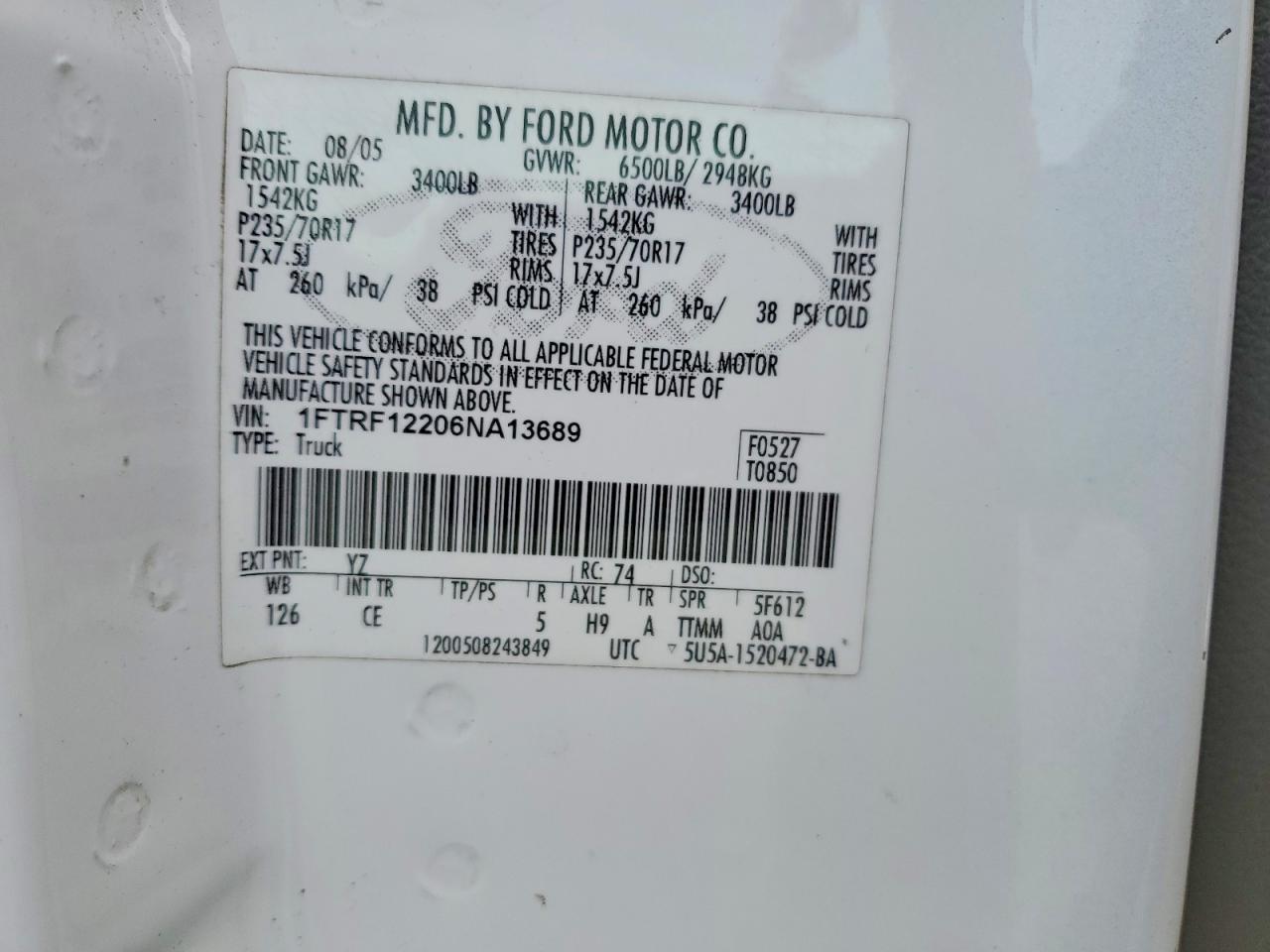 2006 Ford F150