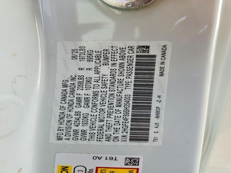 2025 Honda Civic Sport