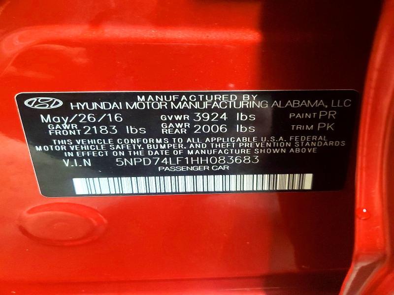 2017 Hyundai Elantra se