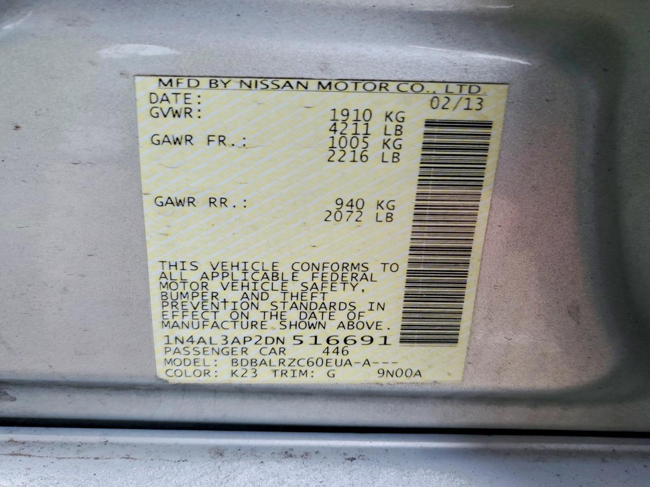 2013 Nissan Altima 2.5