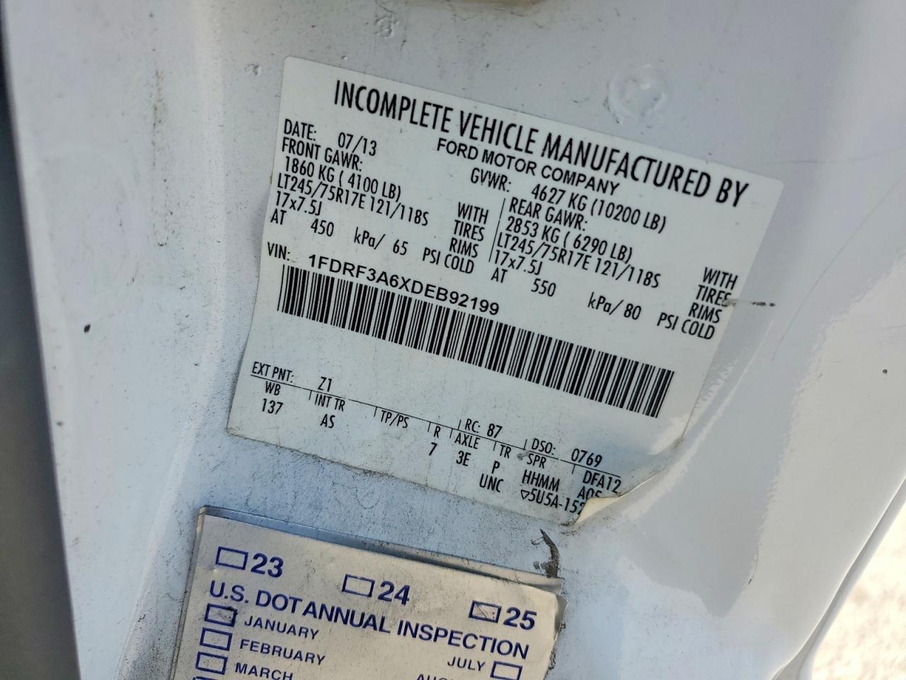 2013 Ford F350 CNG 2X4