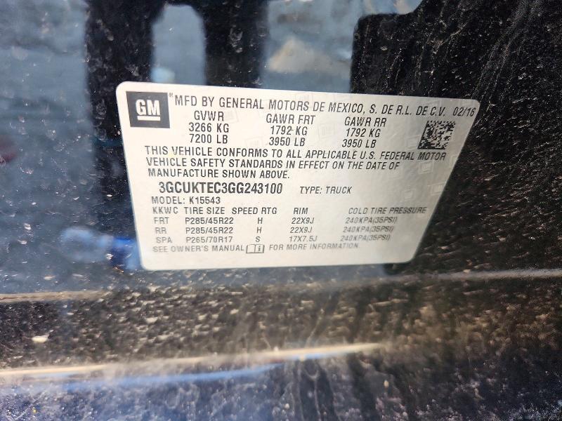 2016 Chevrolet Silverado K1500 High Country