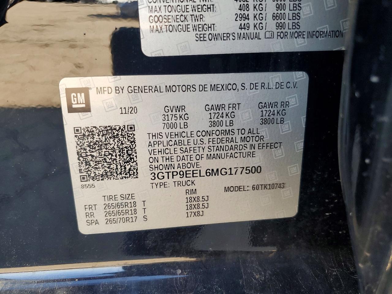 2021 GMC Sierra K1500 AT4